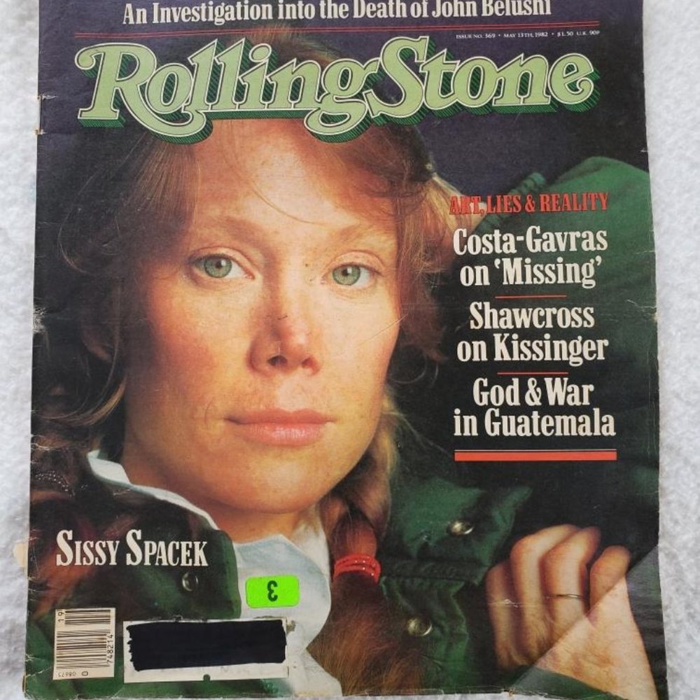Vintage Rolling Stone Magazine May 13 1982 Sissy Spacek, John Belushi
